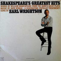 LP Cover - Earl Wrightson: Shakespeare's Greatest Hits
